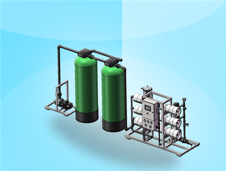 3噸/時反滲透設(shè)備，廣西純水處理，廣西水處理廠家