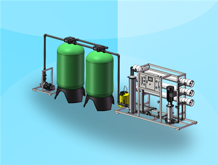 廣西純水設(shè)備廠家提供6噸/小時 單級反滲透設(shè)備