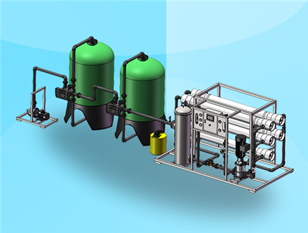 10噸每小時(shí)反滲透設(shè)備，純水設(shè)備生產(chǎn)廠家 反滲透設(shè)備制造商